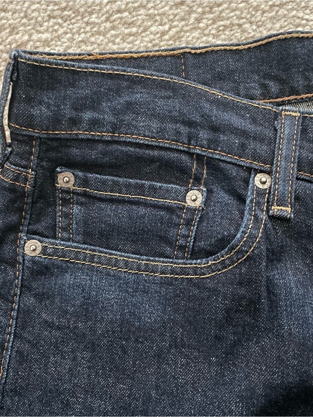 NWOT Levi's Men's 514 Dark Blue Straight-Fit Jeans 32Wx32L - Picture 11 of 14
